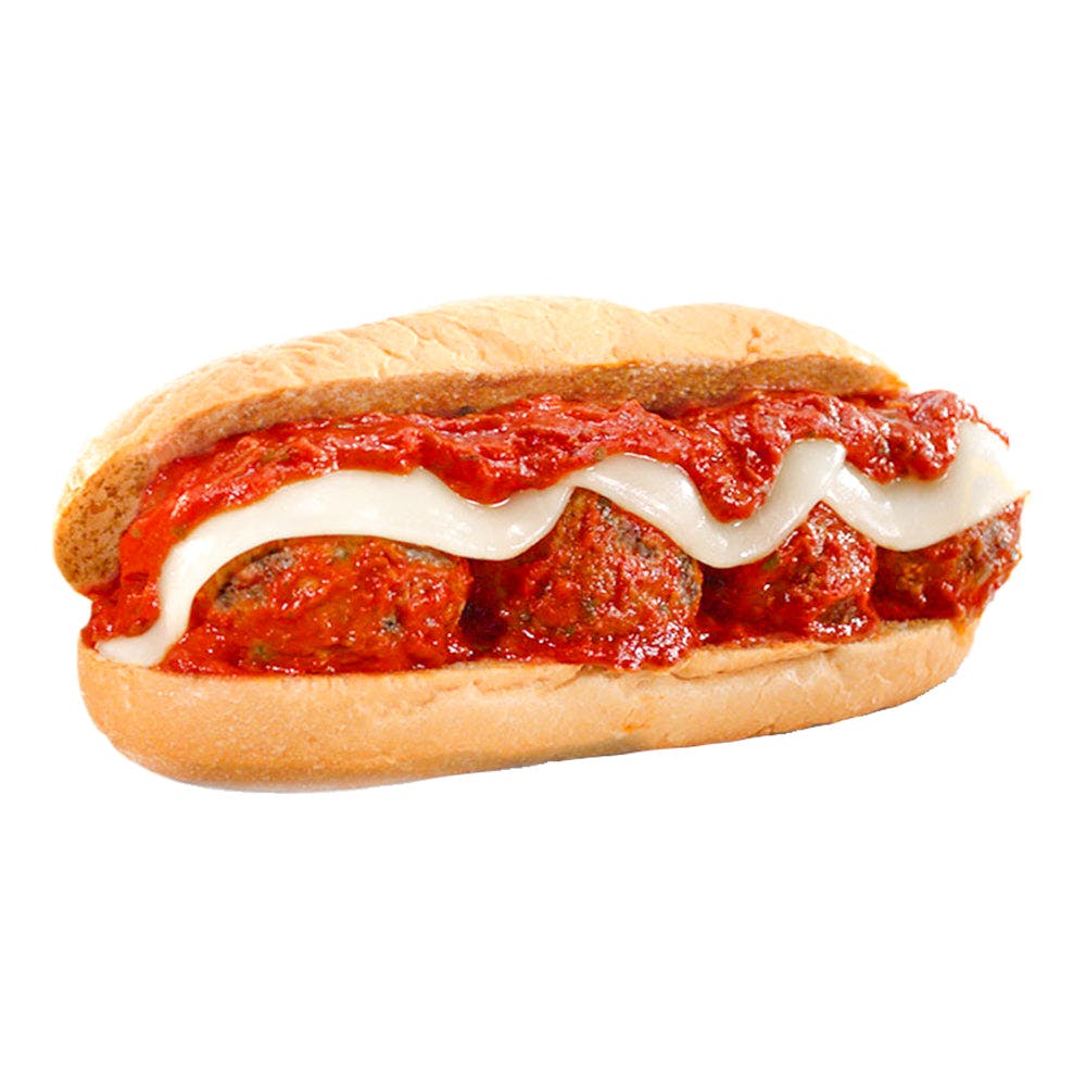 Order Italian Meatball Sub - Half 8" food online from Mano's Pizza store, Annandale on bringmethat.com