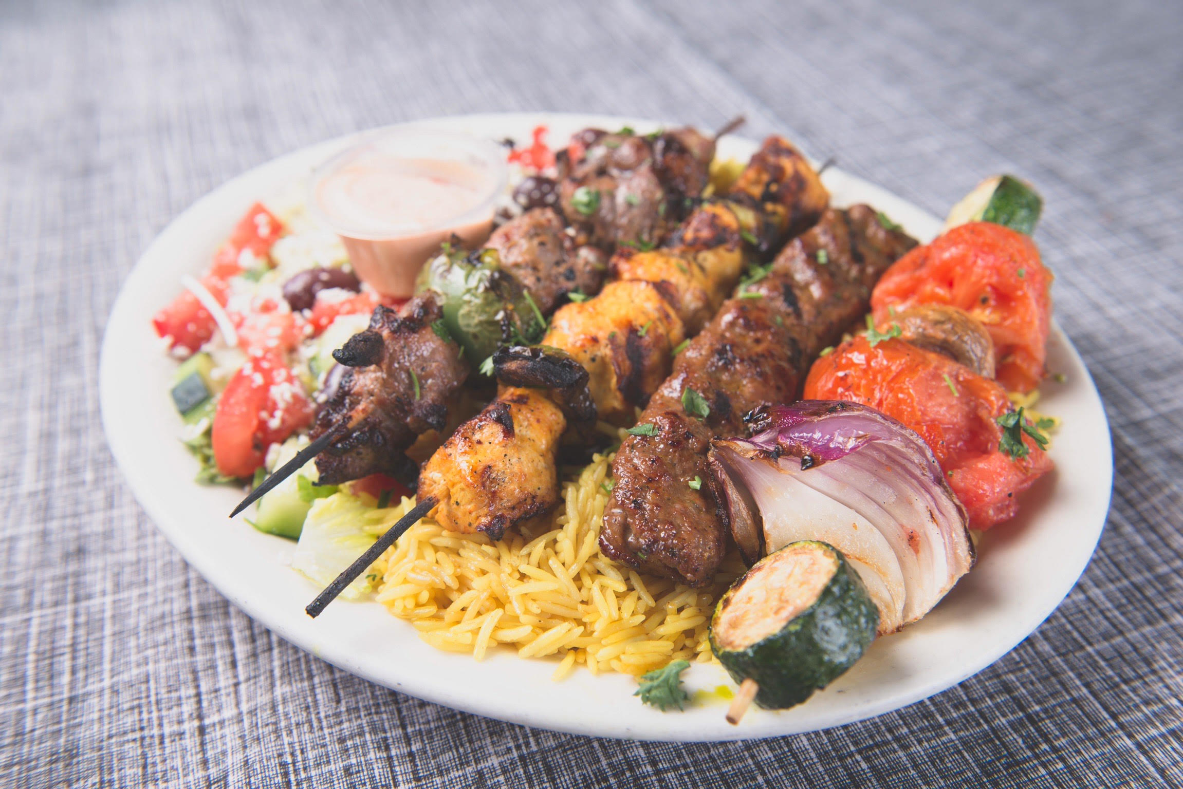 Order Combo Kebab Combination food online from Gyro House store, Beaverton on bringmethat.com