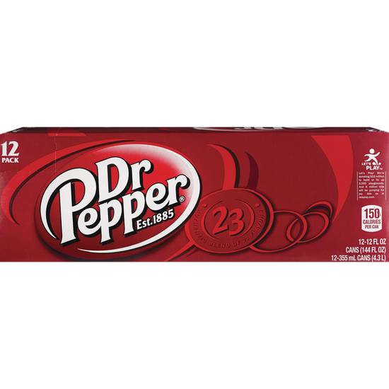 Order Dr. Pepper Soda 12 Pack of 12oz Cans food online from Cvs store, WEST COVINA on bringmethat.com