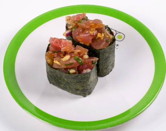Order Maguro Poke Gunkan (2 pcs) food online from Sushi + Rotary Sushi Bar store, Aurora on bringmethat.com