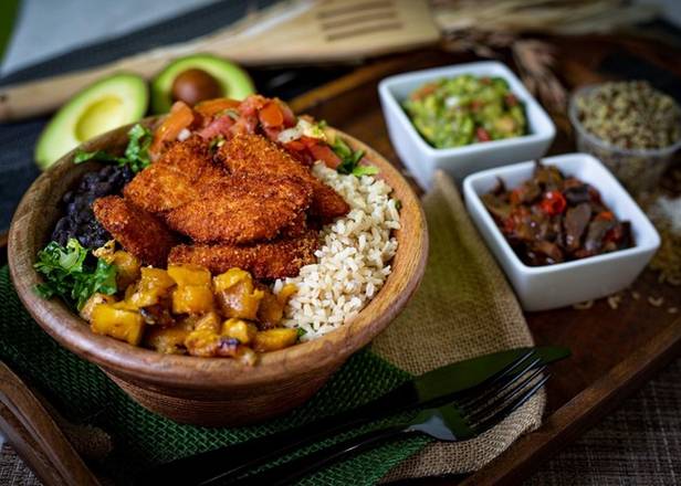 Order ~ Crispy Chicken Bowl food online from Guasaca store, Cary on bringmethat.com