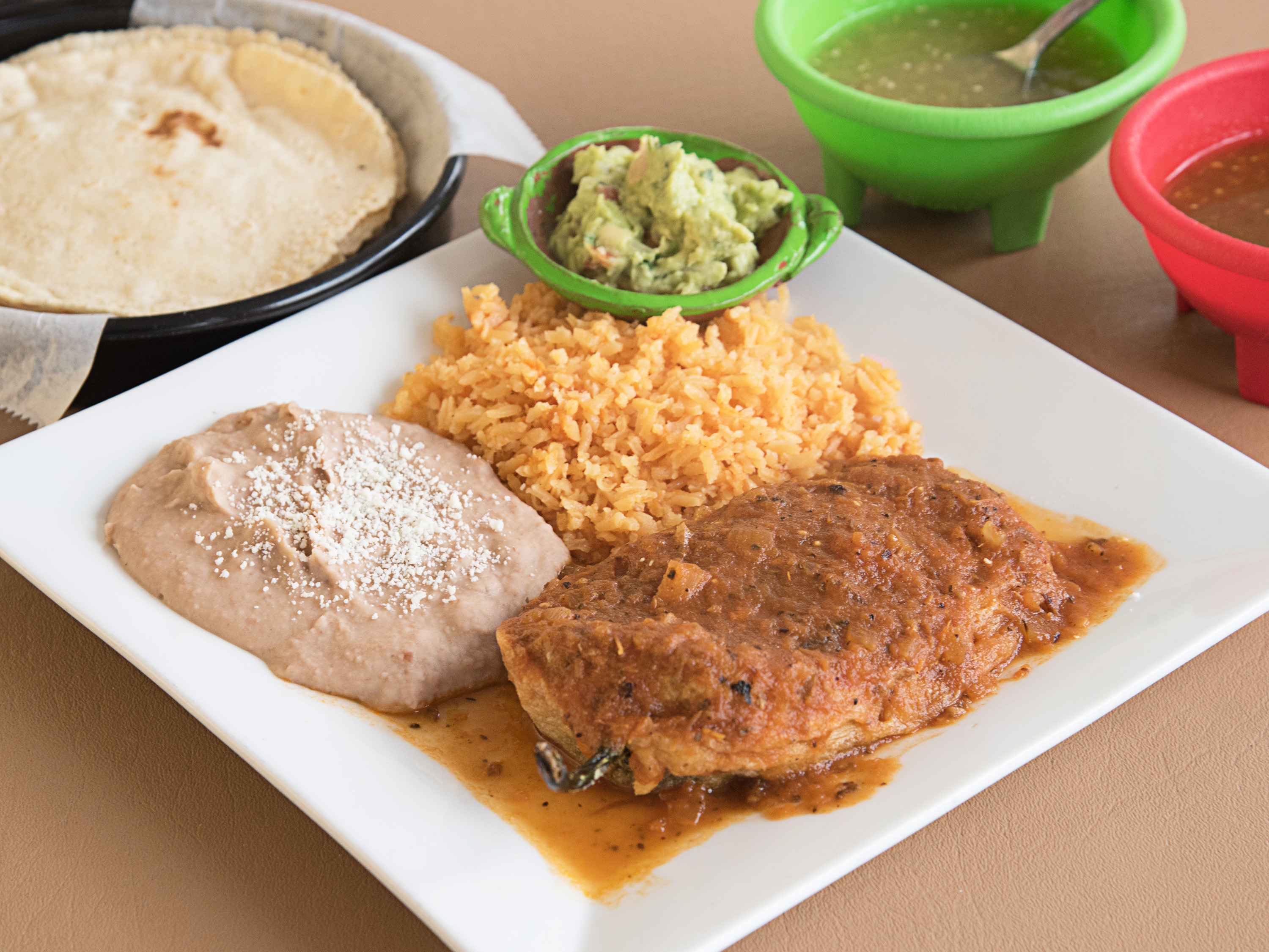 Order Chile Relleno food online from Taqueria Los Compadres store, Newark on bringmethat.com
