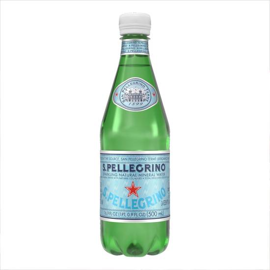 Order S.Pellegrino Sparkling Natural Mineral Water, 16.9 Fl Oz (0.5 L) Plastic Bottle food online from CVS store, SAN ANTONIO on bringmethat.com