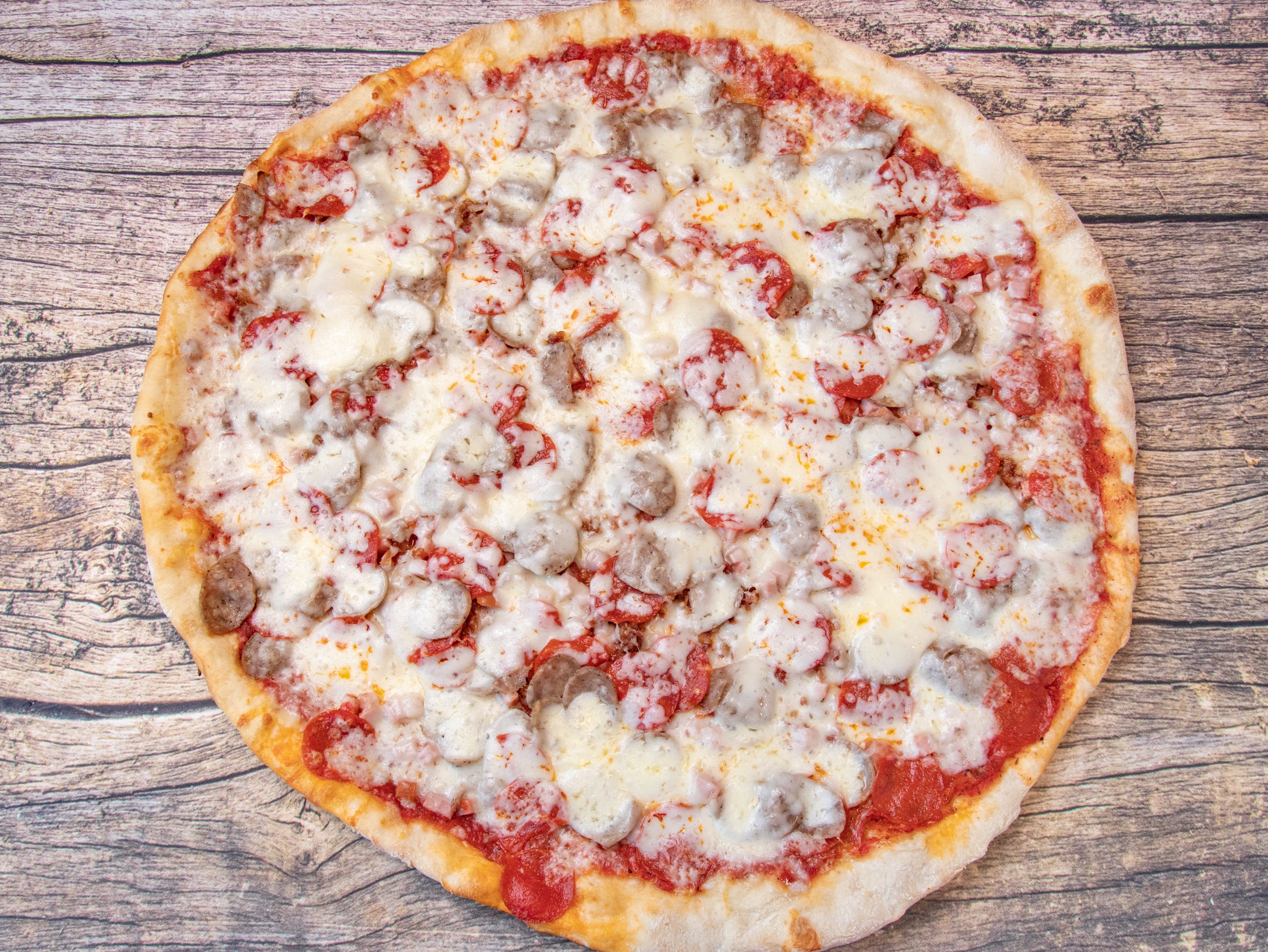 Order Meat Lovers Pizza food online from Piccola New York Pizza store, Atlanta on bringmethat.com