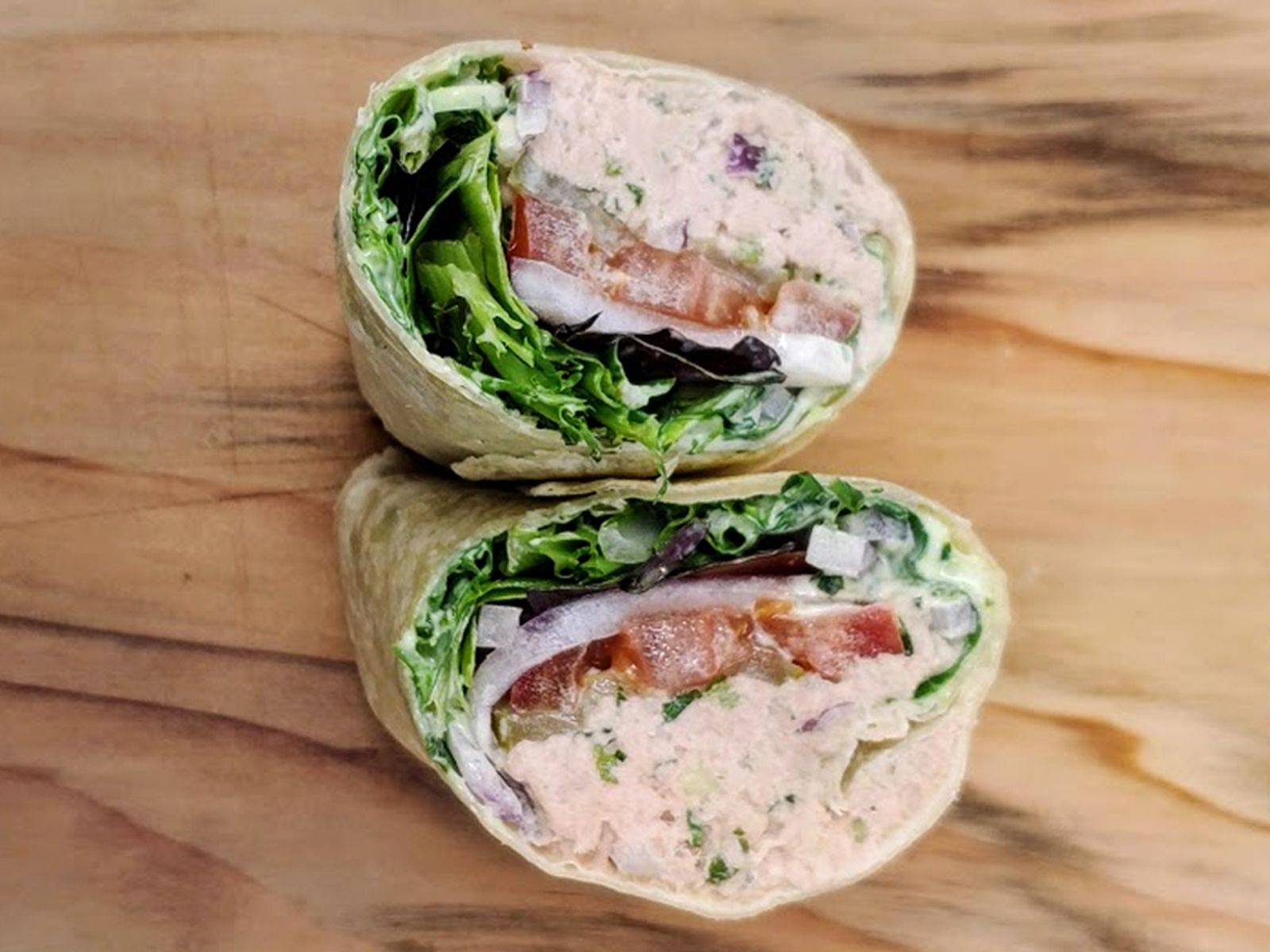 Order OG Tuna Salad Wrap food online from Pipeline Wraps store, Burbank on bringmethat.com