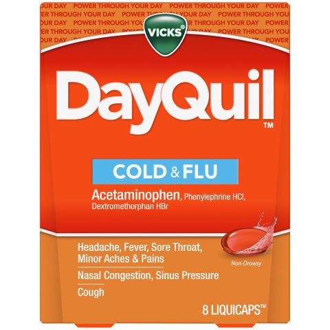 Order Vicks DayQuil Cold/Flu 8 Count food online from 7-Eleven store, Wanaque on bringmethat.com