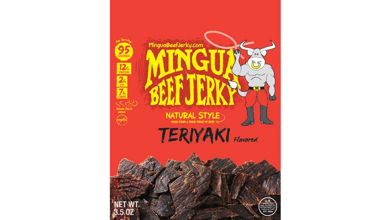 Order Mingua Beef Jerky - Teriyaki food online from Red Roof Market store, Lafollette on bringmethat.com