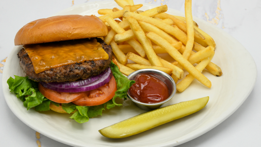 Order McCormick's Cheeseburger food online from McCormick & Schmick's store, Chicago on bringmethat.com
