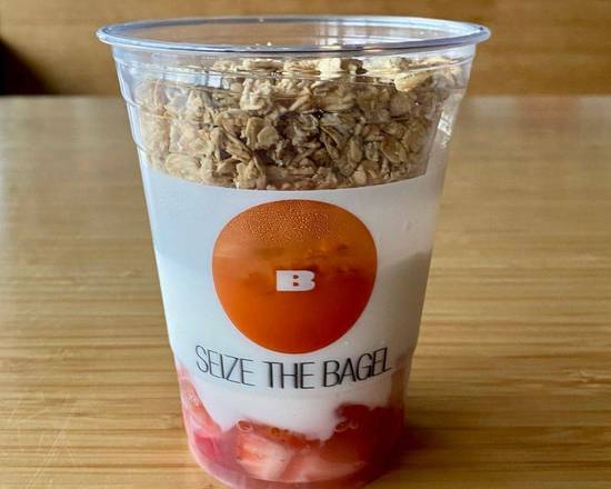 Order Strawberry + Yogurt Parfait food online from Seize The Bagel store, Vancouver on bringmethat.com