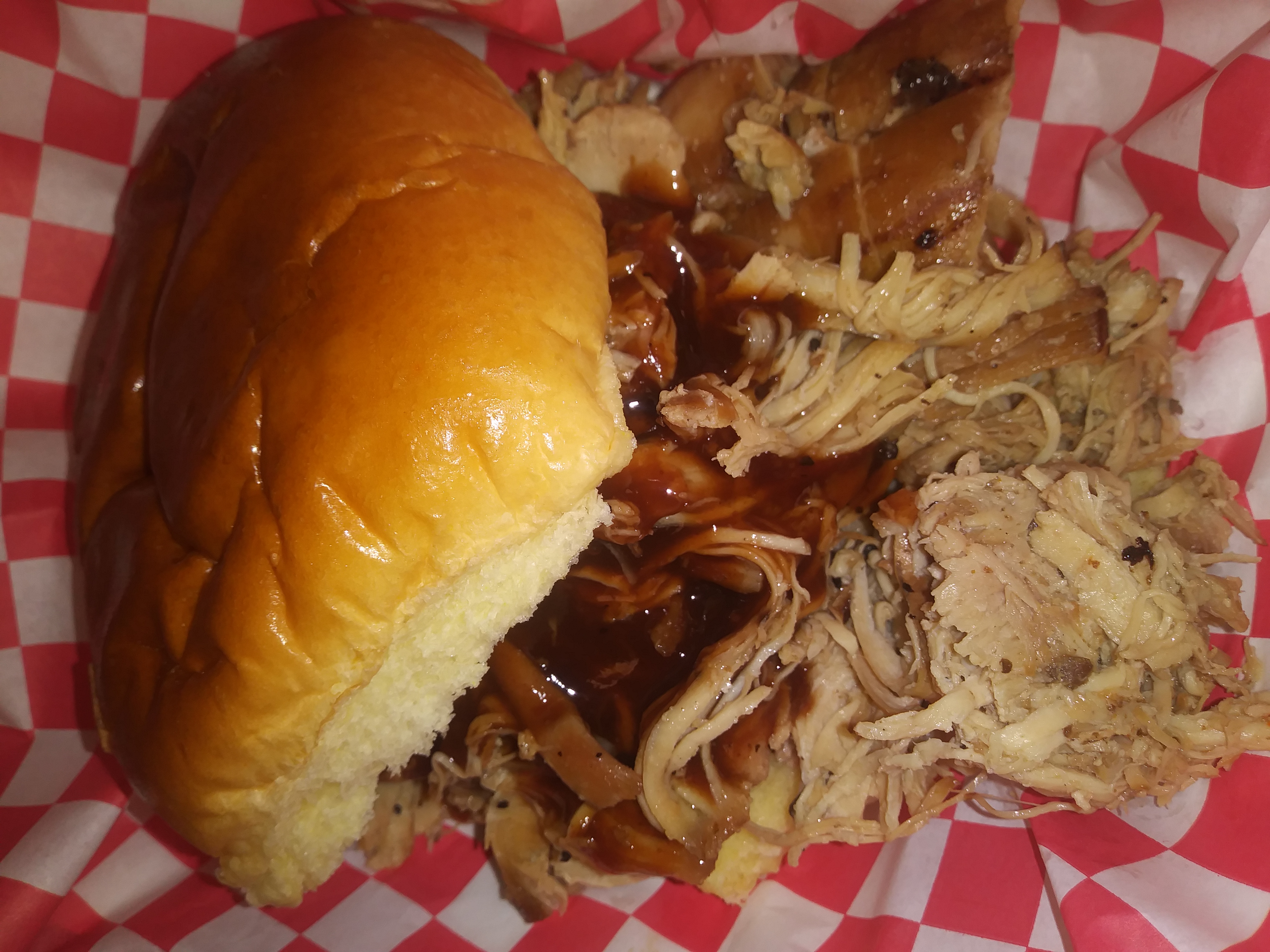 Order Pulled Chicken Sandwich food online from Ohio City BBQ store, Cleveland on bringmethat.com