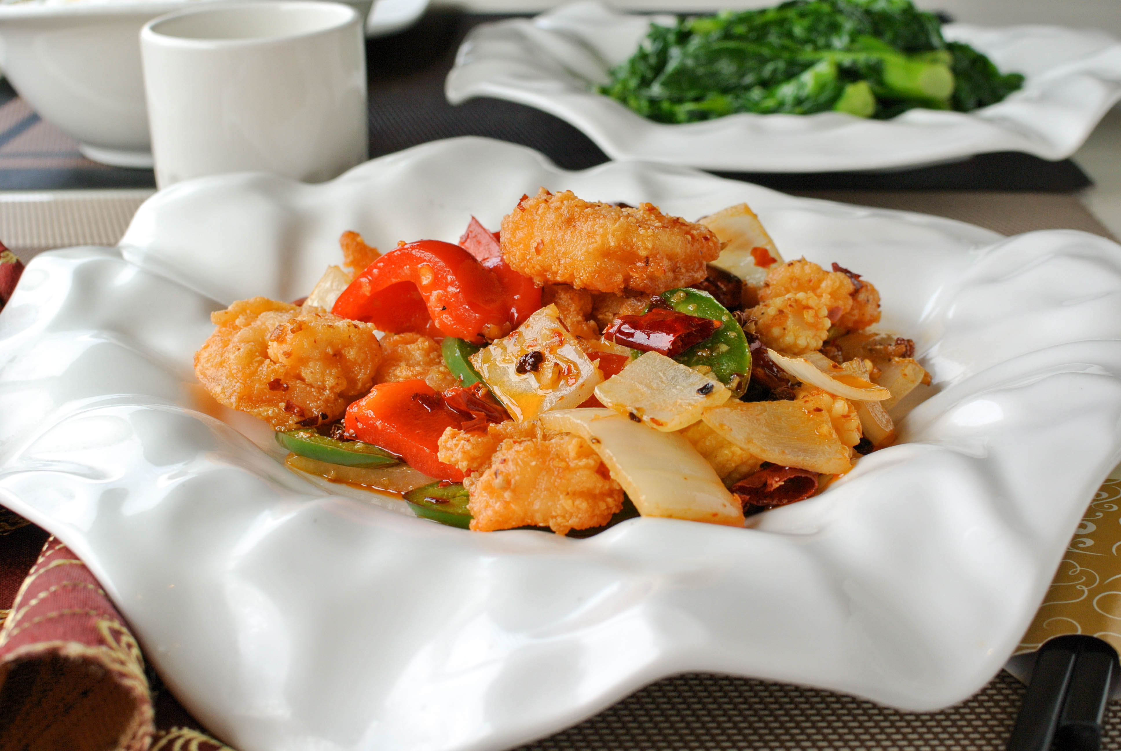 Order Dry-Cook Shrimp 四川干扁蝦仁 food online from Fey Restaurant store, Menlo Park on bringmethat.com