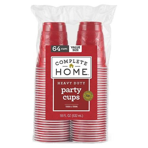 Order Complete Home Heavy Duty Party Cups 18 oz - 64.0 ea food online from Walgreens store, Norcross on bringmethat.com