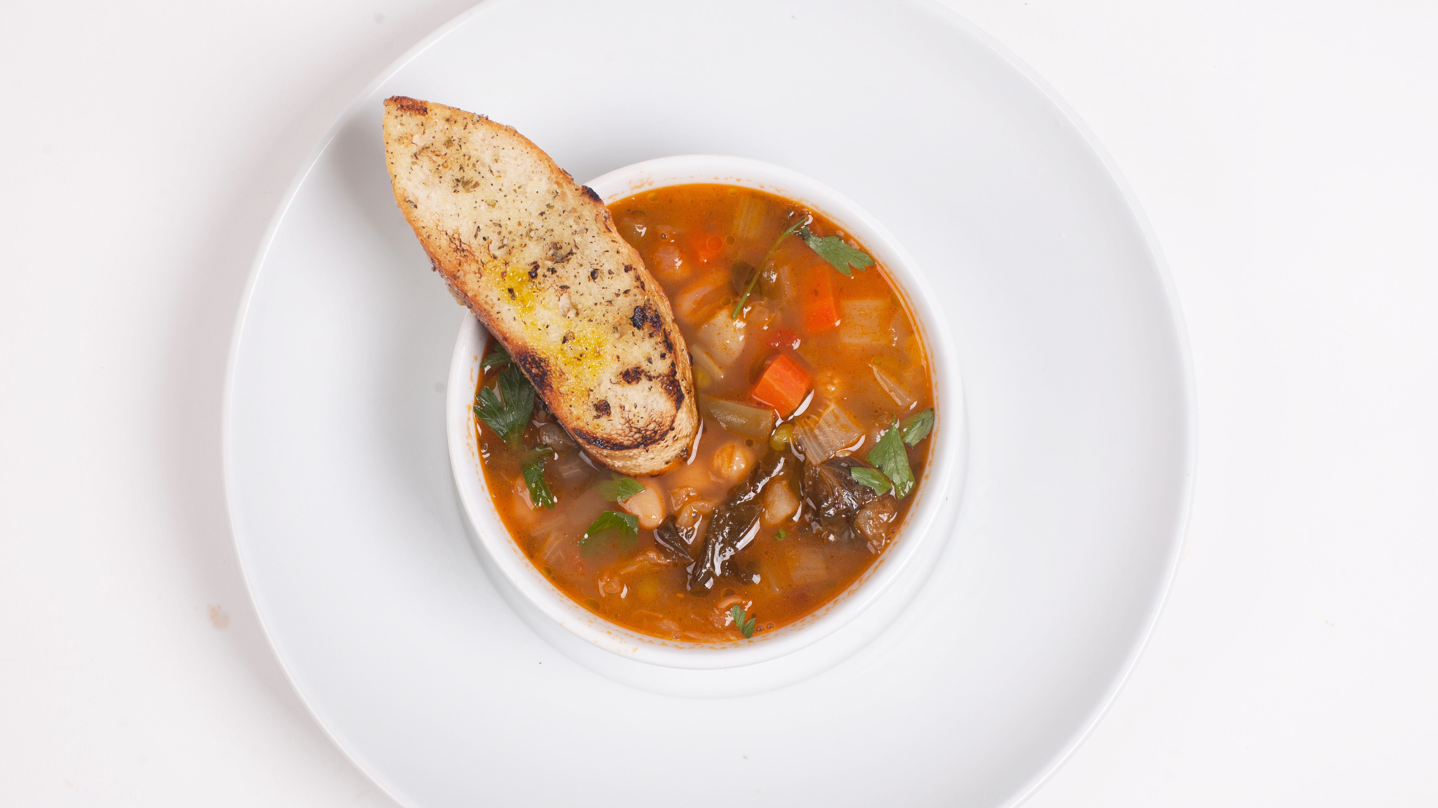 Order Minestrone food online from Umberto's Pizzeria store, New Hyde Park on bringmethat.com