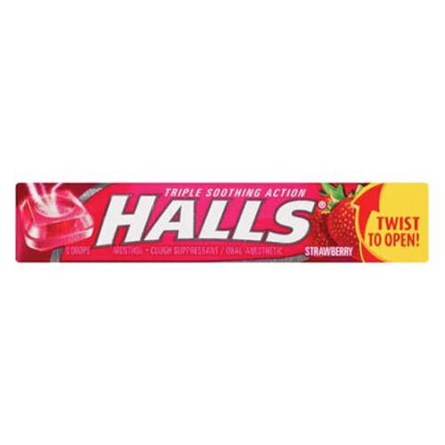 Order Halls Strawberry - 9 Count/Single food online from Bottle Shop & Spirits store, Los Alamitos on bringmethat.com