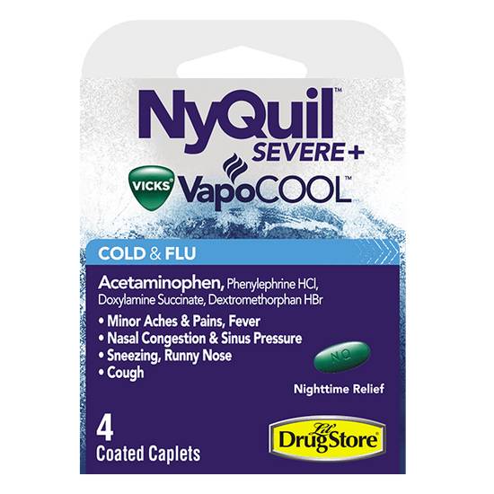 Order NyQuil Severe 4ct food online from Casey store, Plattsmouth on bringmethat.com