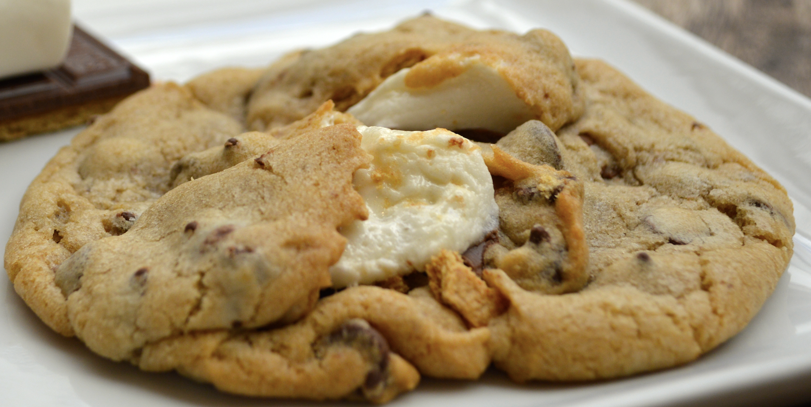 Order S'more-Stuffed Cookie food online from Baking Betty's store, Bloomington on bringmethat.com