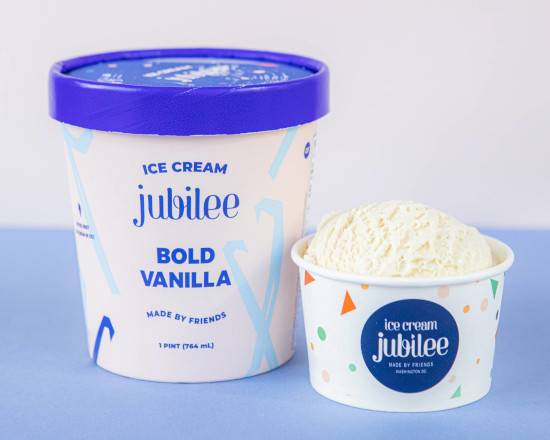 Order Bold Vanilla (Pint) food online from Ice Cream Jubilee store, Arlington on bringmethat.com