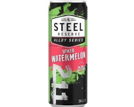Order Steel Reserve Alloy Series 211 Spiked Watermelon 24 fl oz. (ABV 8%)  food online from Central Liquor Market store, Los Angeles on bringmethat.com