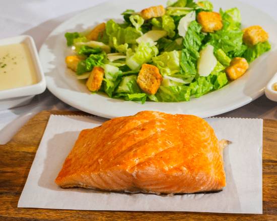Order Salmon (10 oz) food online from Chima Steakhouse store, Charlotte on bringmethat.com