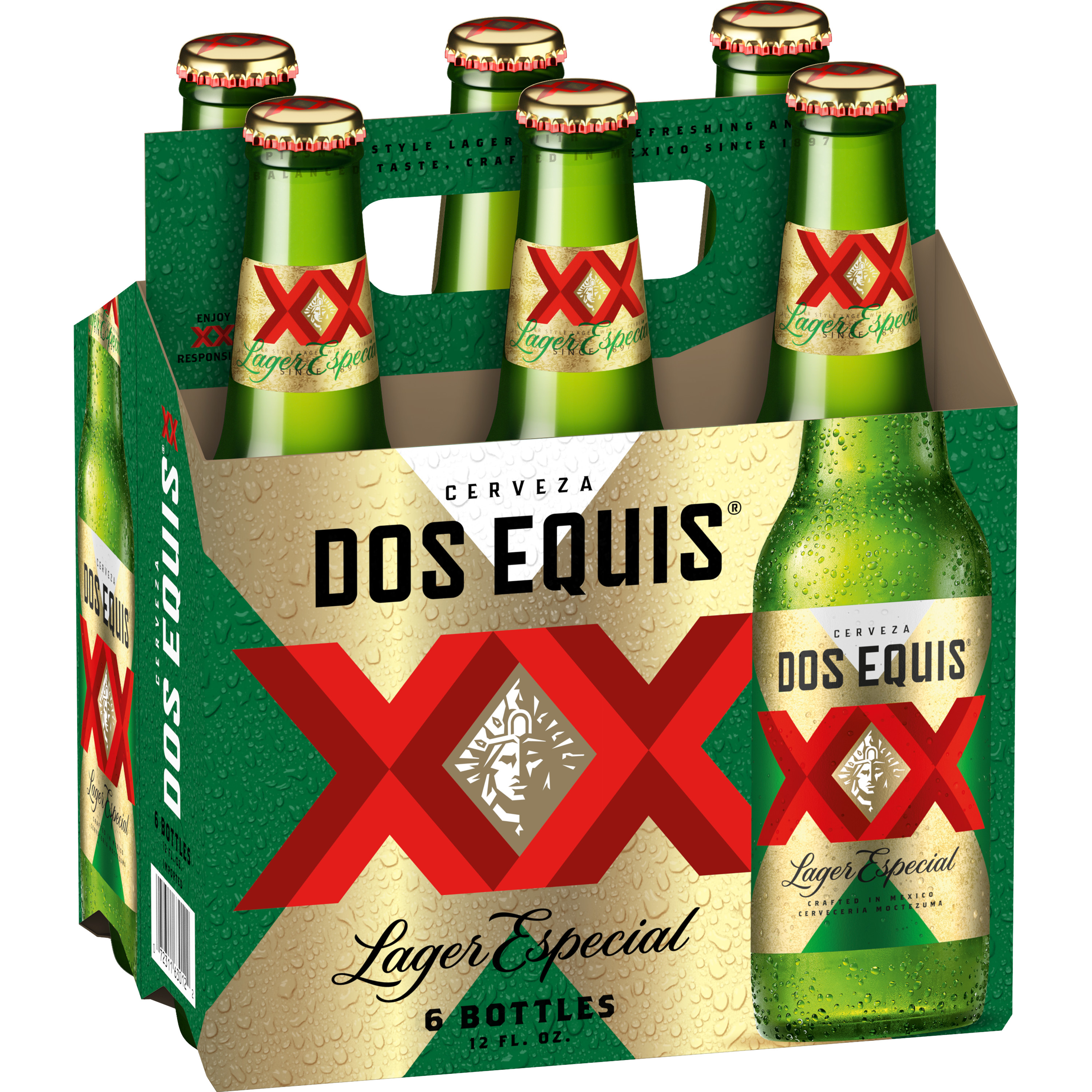 Order Dos Equis XX Lager 12oz bottles - 6 pack food online from Cactus Food Mart store, Scottsdale on bringmethat.com