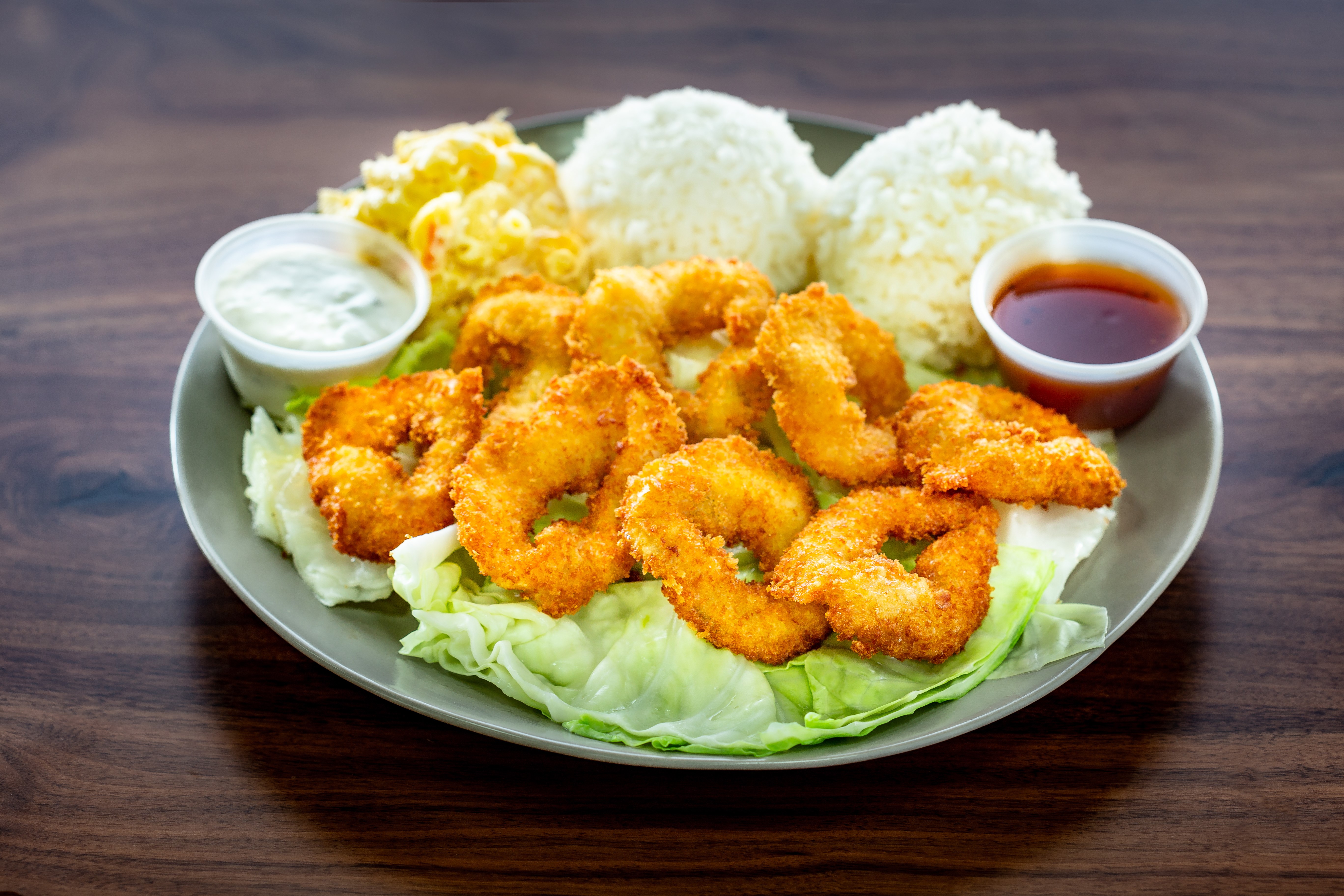 Order Crispy Shrimp (8pc) food online from Aloha Hawaiian Bbq store, Santa Ana on bringmethat.com