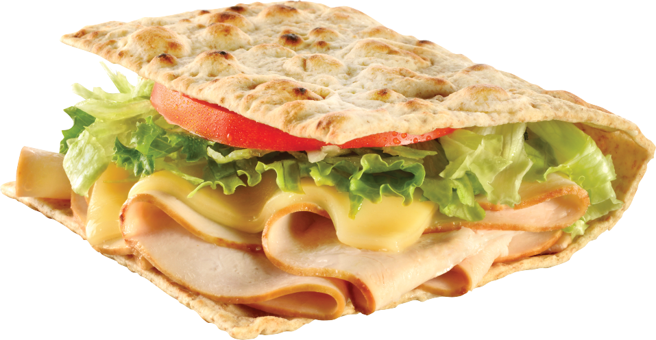 Order Turkey and Cheese Flatbread food online from Getgo store, Avon on bringmethat.com