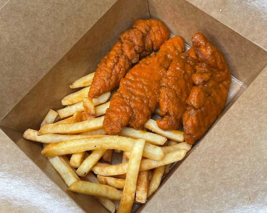 Order Buffalo chicken fingers and fries food online from Burgers N' Shakes store, New York on bringmethat.com