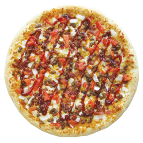 Order Southwest Cheeseburger Pizza (Small)  food online from Georgio's Oven Fresh Pizza store, Maple Heights on bringmethat.com