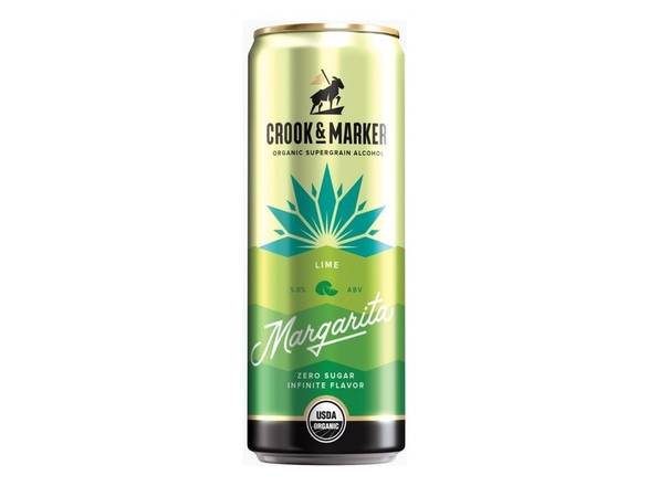 Order Crook & Marker Lime Margarita - 8x 11.5oz Cans food online from Garfield's Beverage Warehouse store, Chicago on bringmethat.com