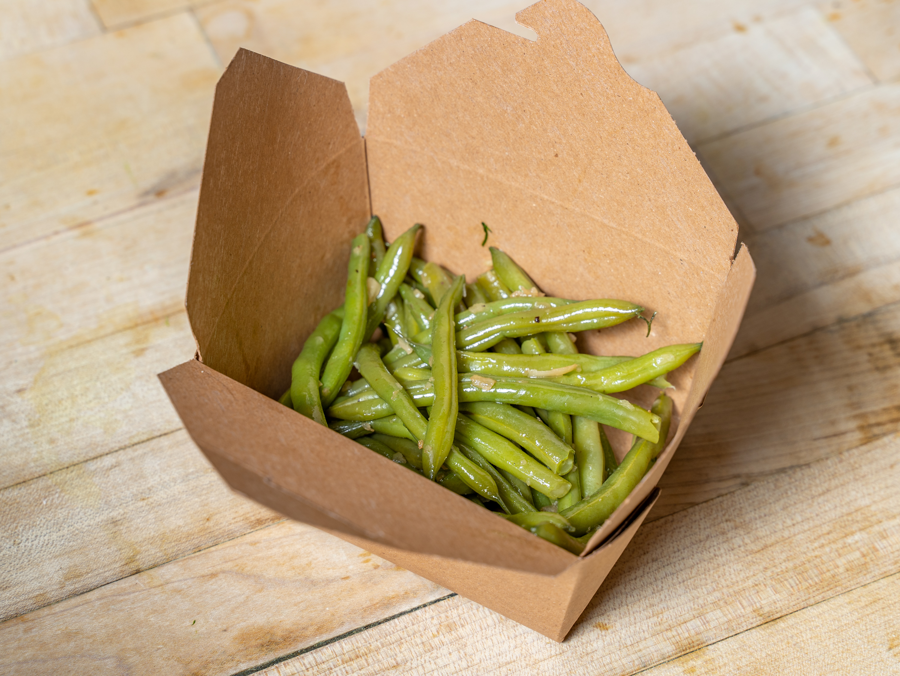 Order String Beans with Almonds food online from Ready To Eat store, New York on bringmethat.com