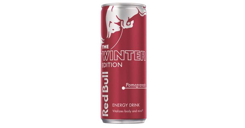 Order Red Bull The Winter Edition Pomegranate Energy Drink Can food online from Pepack Sunoco store, Peapack on bringmethat.com
