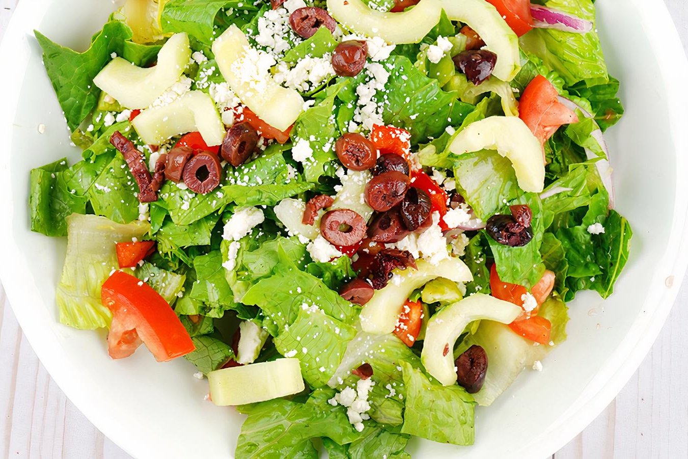 Order Greek Salad food online from Tarme Mediterranean Grill store, Glendale on bringmethat.com