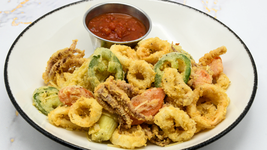 Order Calamari "Fritto Misto" food online from McCormick & Schmick's store, Charlotte on bringmethat.com