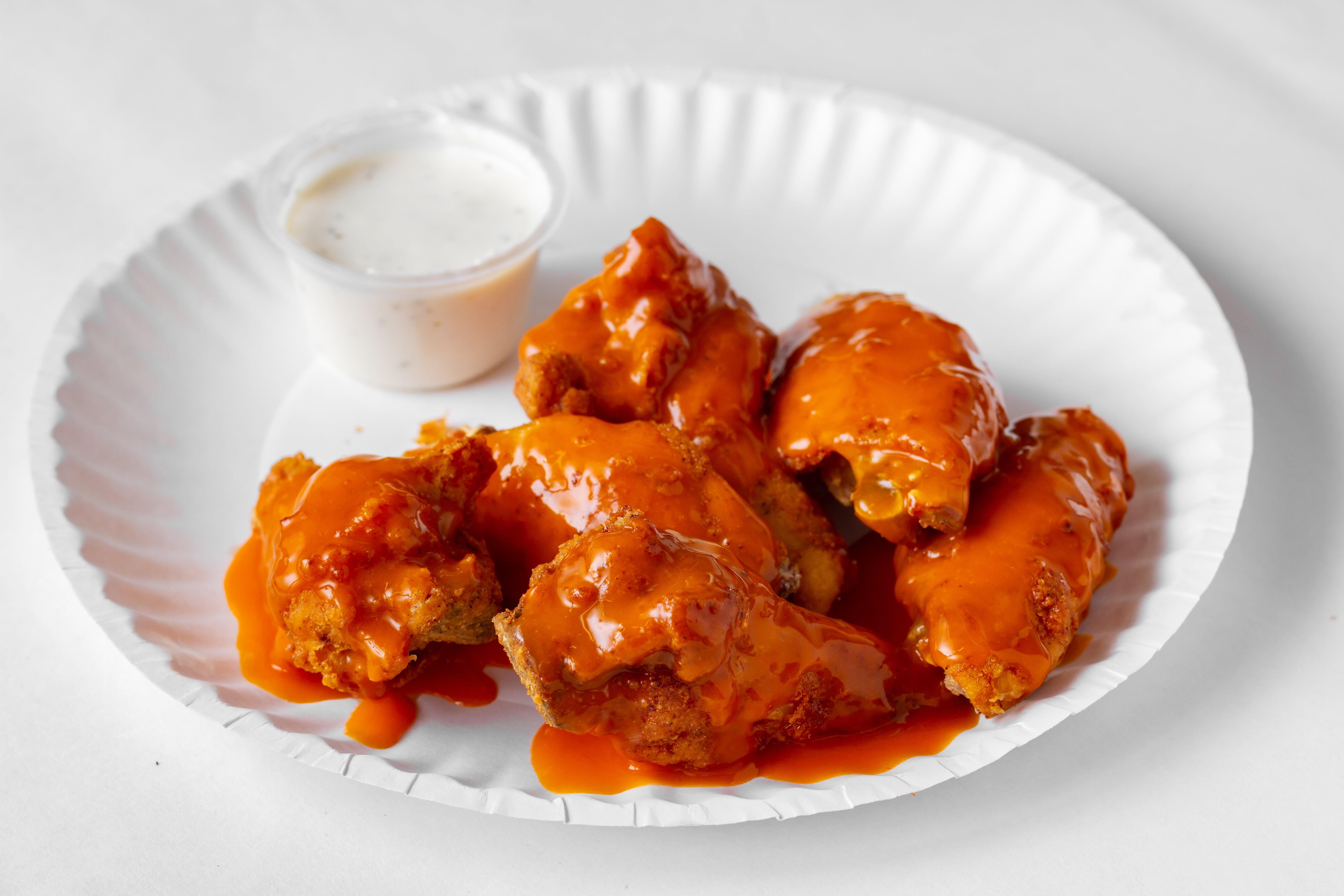 Order World Famous Buffalo Wings - 6 Pieces food online from Roma Little Italy store, Baltimore on bringmethat.com