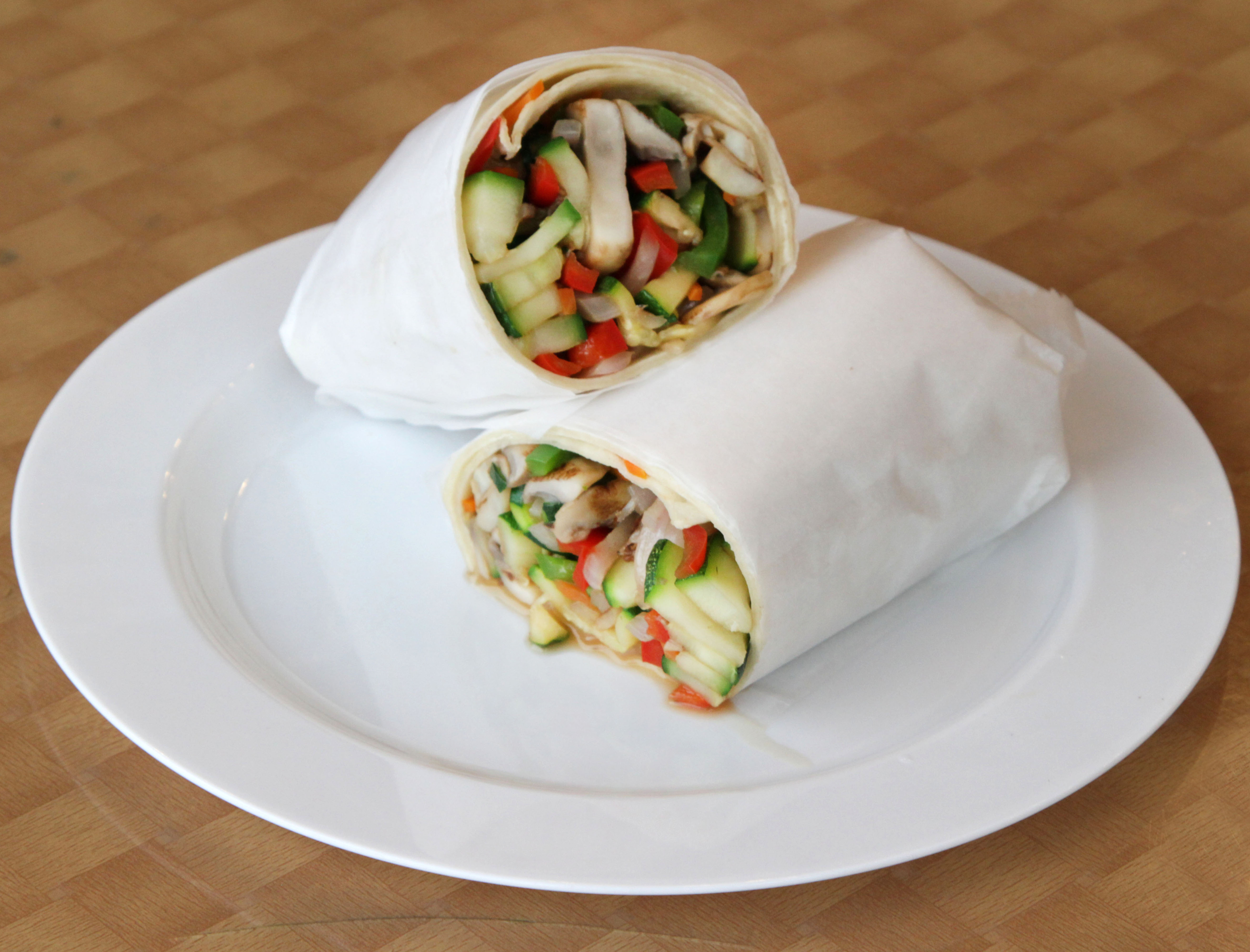 Order Grilled Vegetable Wrap food online from Pizza Palace Cafe store, Forest Hills on bringmethat.com