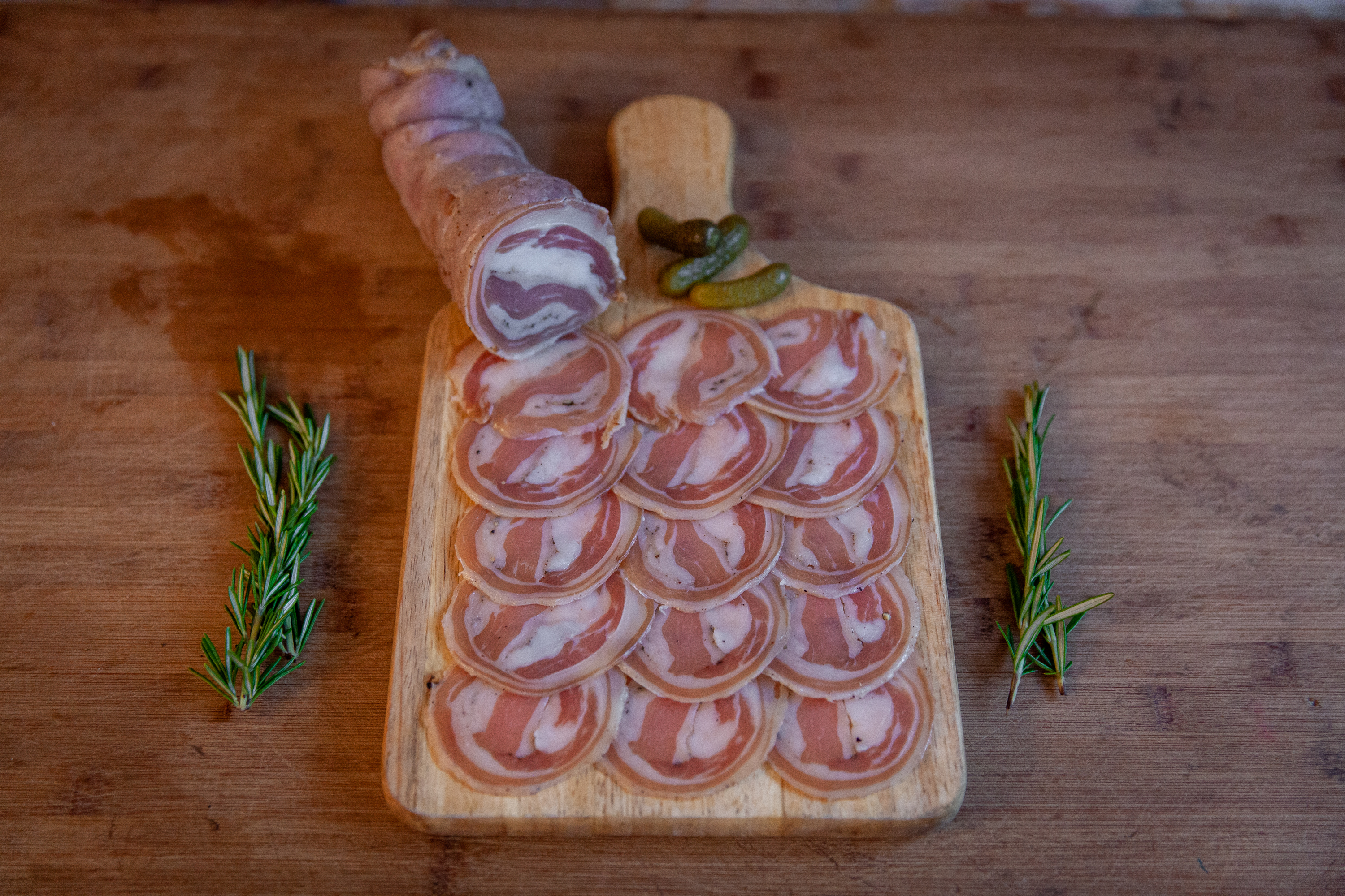 Order VEAL PANCETTA 2oz food online from Harbor Grill store, Baltimore on bringmethat.com