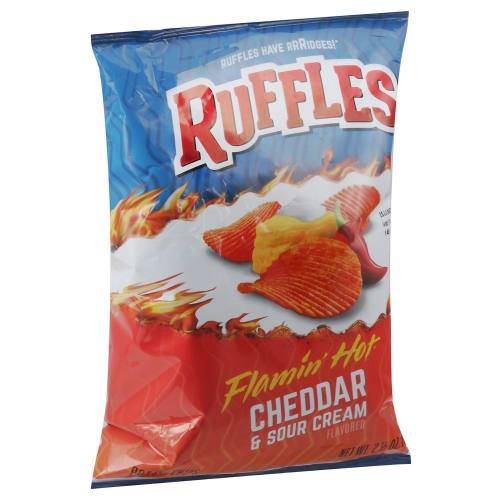 Order Ruffles · Flamin Hot Cheddar & Sour Cream Potato Chips (2.5 oz) food online from Mesa Liquor store, Mesa on bringmethat.com