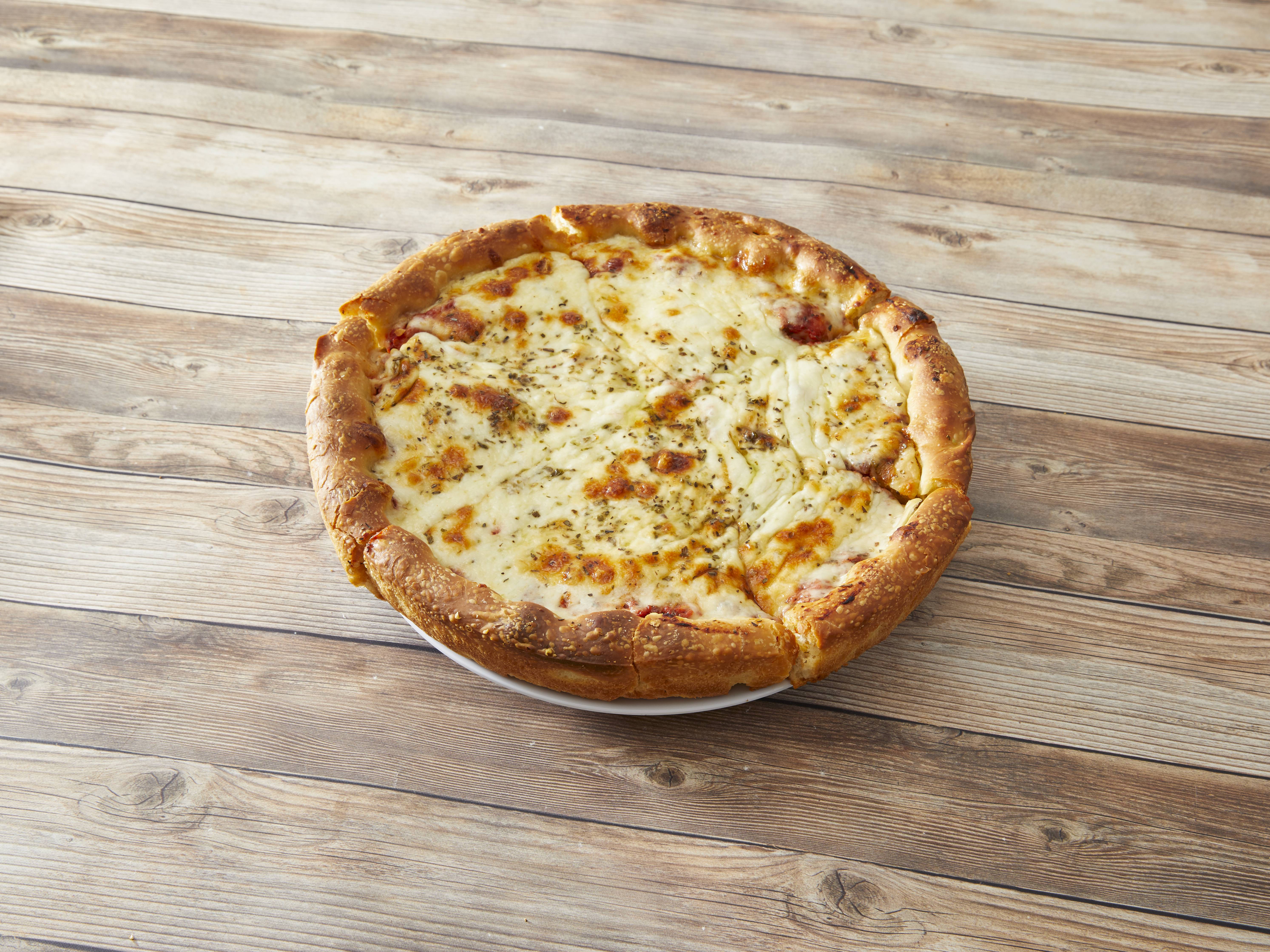 Order Mozzarella Cheese Pan Pizza food online from The Art Of Pizza store, Chicago on bringmethat.com