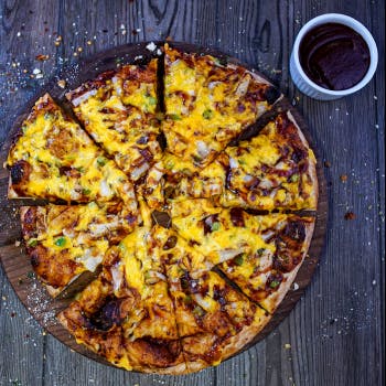 Order BBQ Chicken Pizza - Small food online from Fox's Pizza Den store, Port Allegany on bringmethat.com