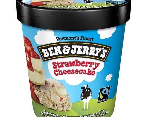 Order Ben & Jerry's Strawberry Cheesecake Ice Cream, Pint food online from Abc Discount Store store, San Diego on bringmethat.com