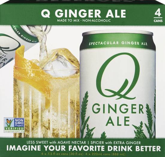 Order Q Spectacular Ginger Ale 7.5 OZ 4 CT food online from Cvs store, SAINT CLAIR SHORES on bringmethat.com