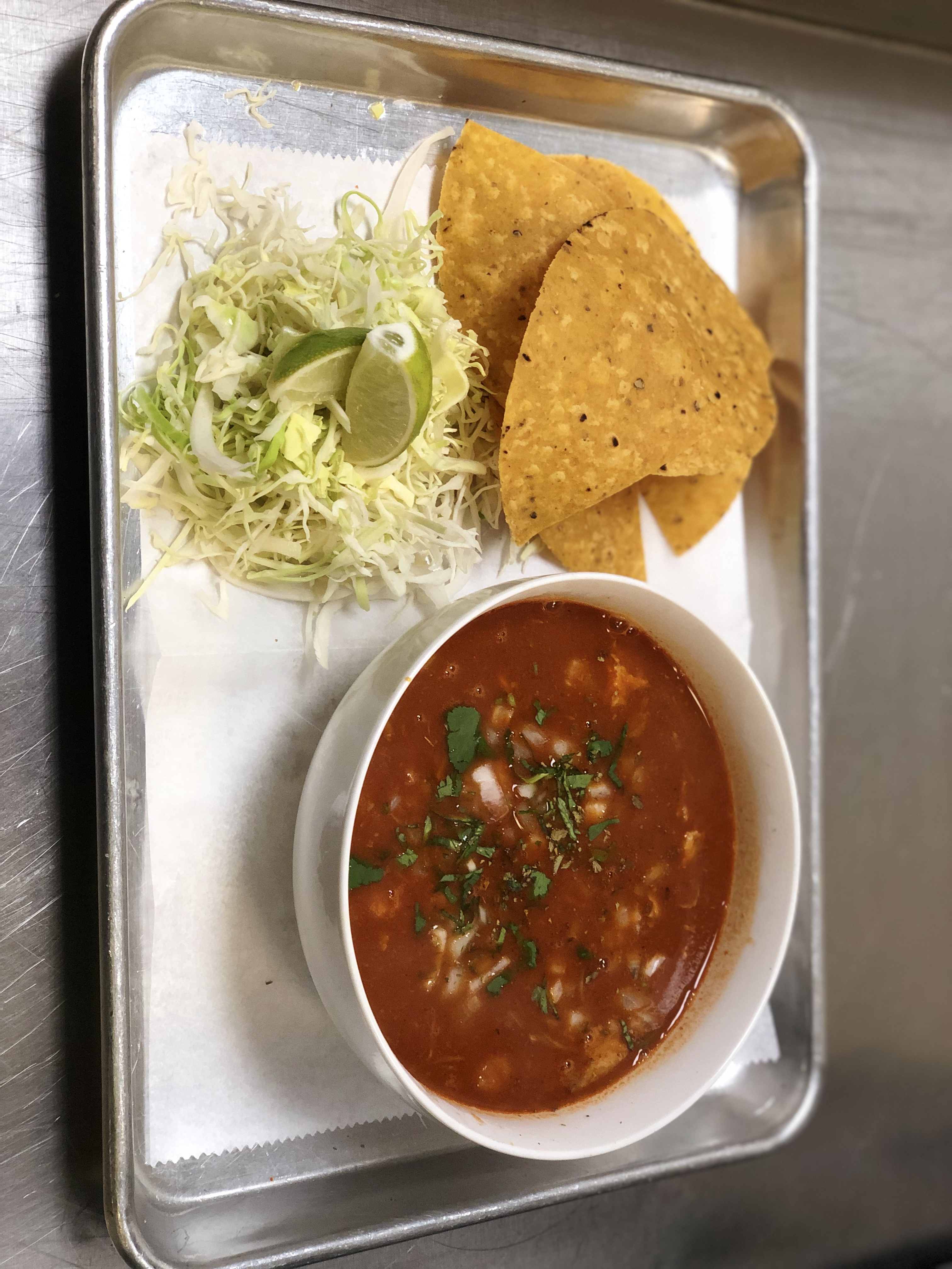 Order Pozole Rojo food online from Mexican Republic store, Forest Park on bringmethat.com
