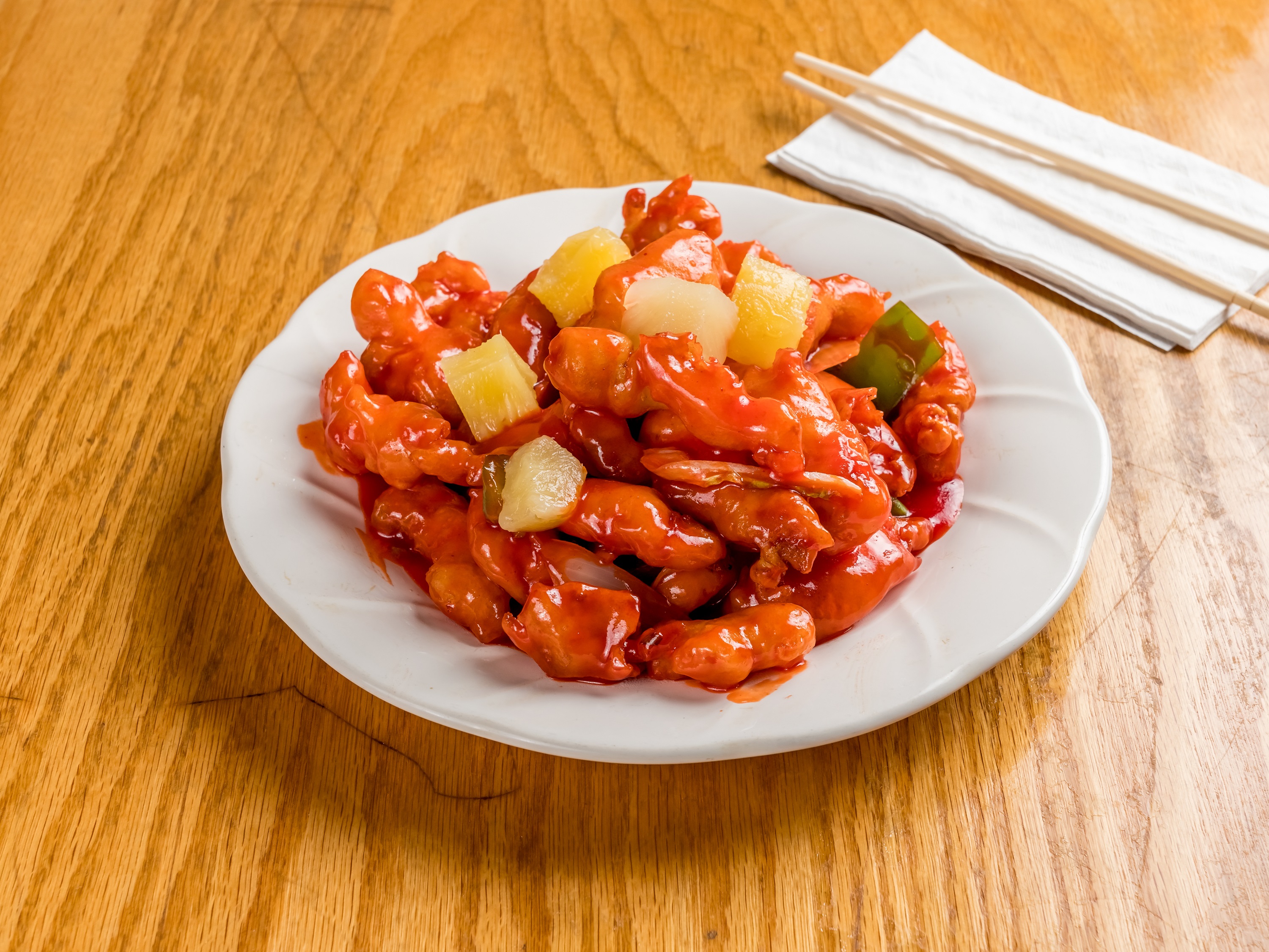 Order H28. Sweet and Sour Chicken food online from 1089 Noodle House store, Stony Brook on bringmethat.com