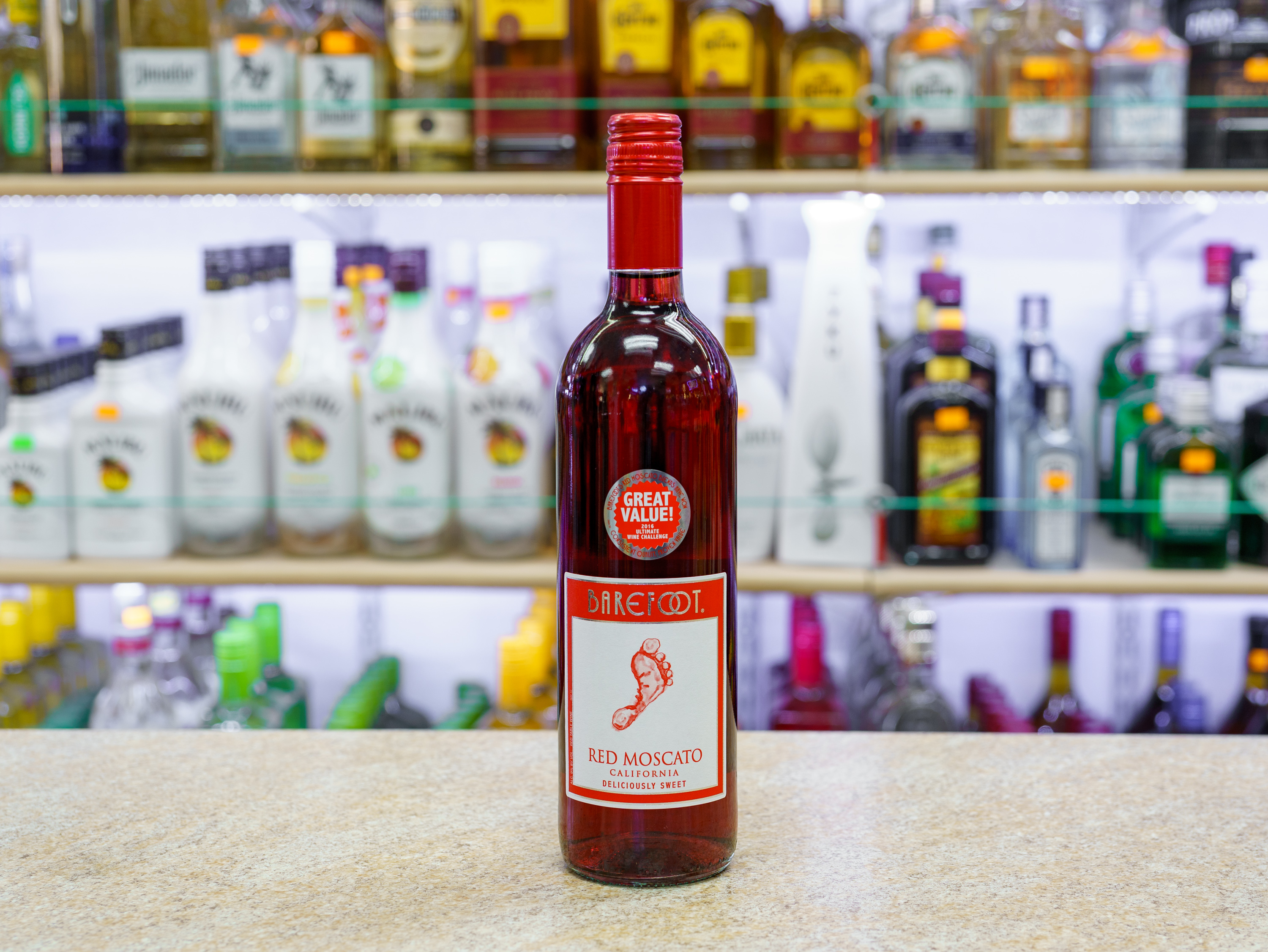Order Barefoot Red Moscato  food online from Orange Liquor Mart store, Anaheim on bringmethat.com