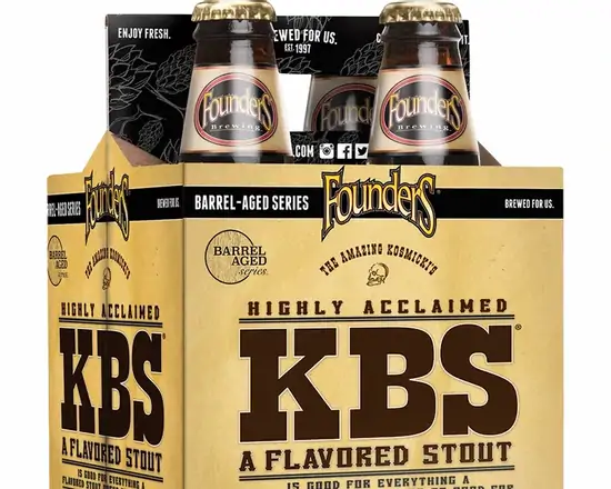 Order Founders KBS Barrel Aged  Stout 11.2 % abv  4pk-12oz Btls food online from Sousa Wines & Liquors store, Mountain View on bringmethat.com