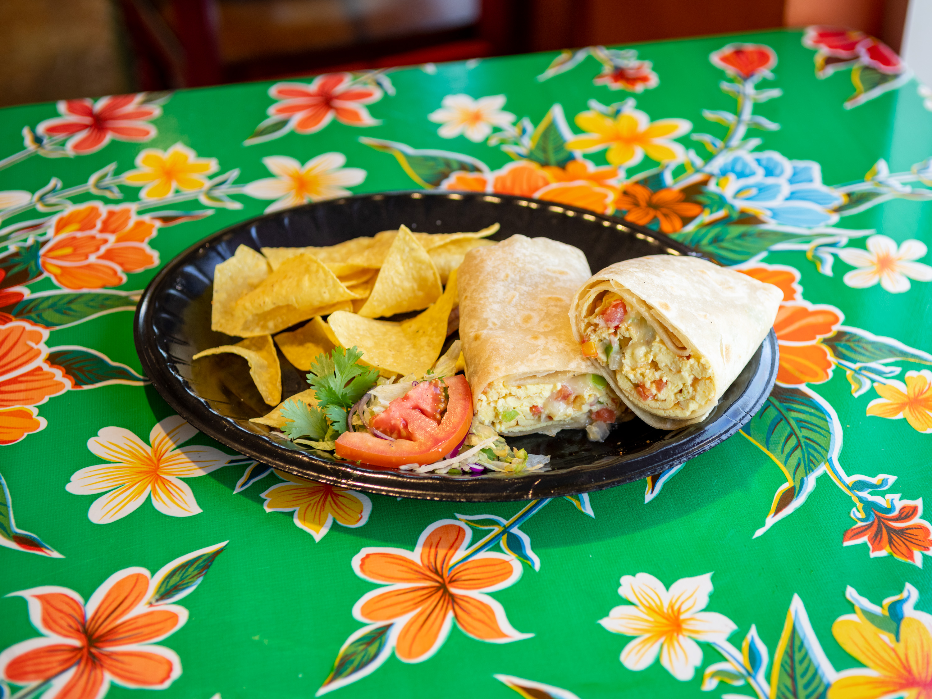 Order 12. Huevos a la Mexicana Burrito food online from The Original Burrito & Co. store, Phoenix on bringmethat.com