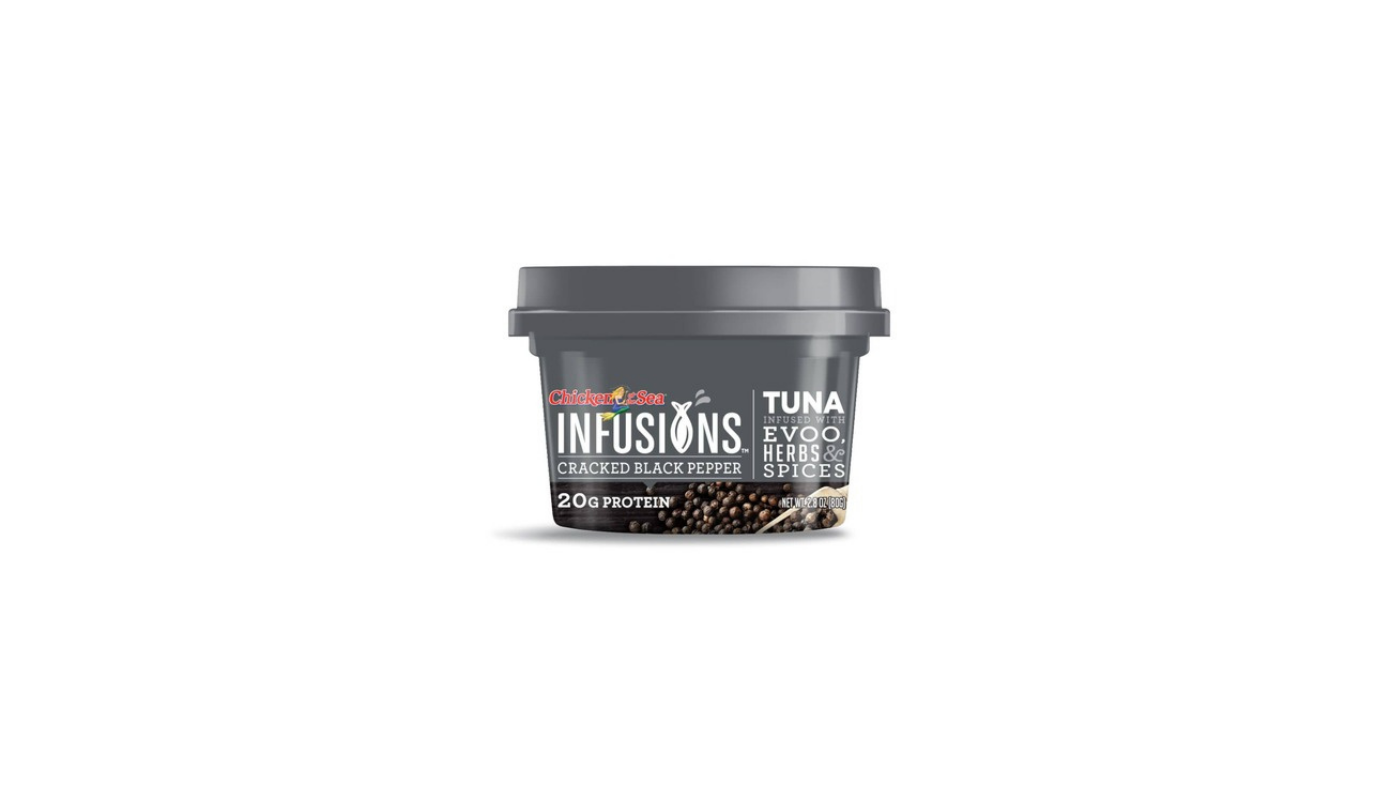 Order Chicken of The Sea Tuna Infusions Cracked Pepper 2.8 oz. food online from Luv Mart store, Santa Cruz on bringmethat.com
