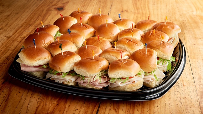 Order Deli Sliders Tray (3750 cal) food online from Jason Deli store, Lawrence on bringmethat.com