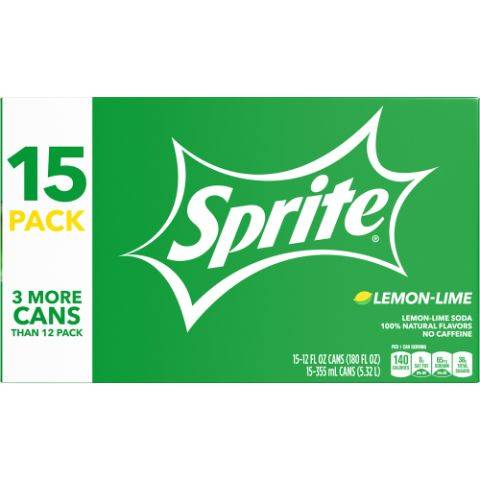 Order Sprite 15 Pack 12oz Can food online from 7-Eleven store, Martinsburg on bringmethat.com