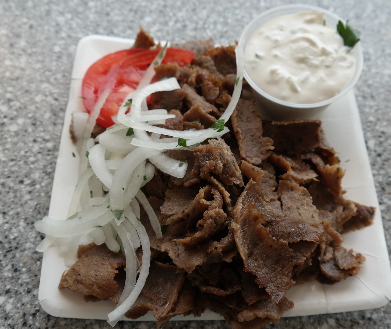 Order Gyros Plate food online from Gyro Eats store, Chicago on bringmethat.com